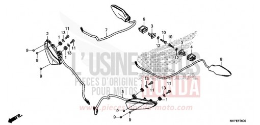CLIGNOTANT CBR1000S1K de 2019